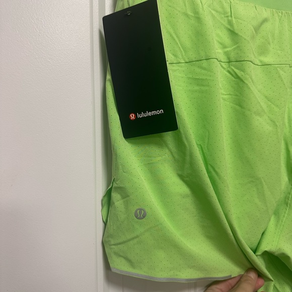 NWT Lululemon Mens Fast and Free Short 6" Lined Scream Green XXL - Picture 4 of 6